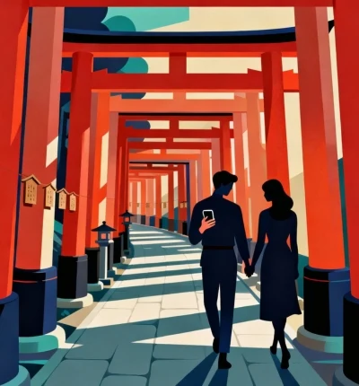 Original cover artwork for Kyoto’s Timeless Treasures